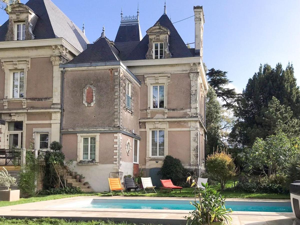 Maison De Maitre Avec Piscine Et Jardin - Coeur Des Coteaux Du Layon, Proche Angers Et Saumur - Fr-1-622-55 Faye-d'Anjou Exterior foto